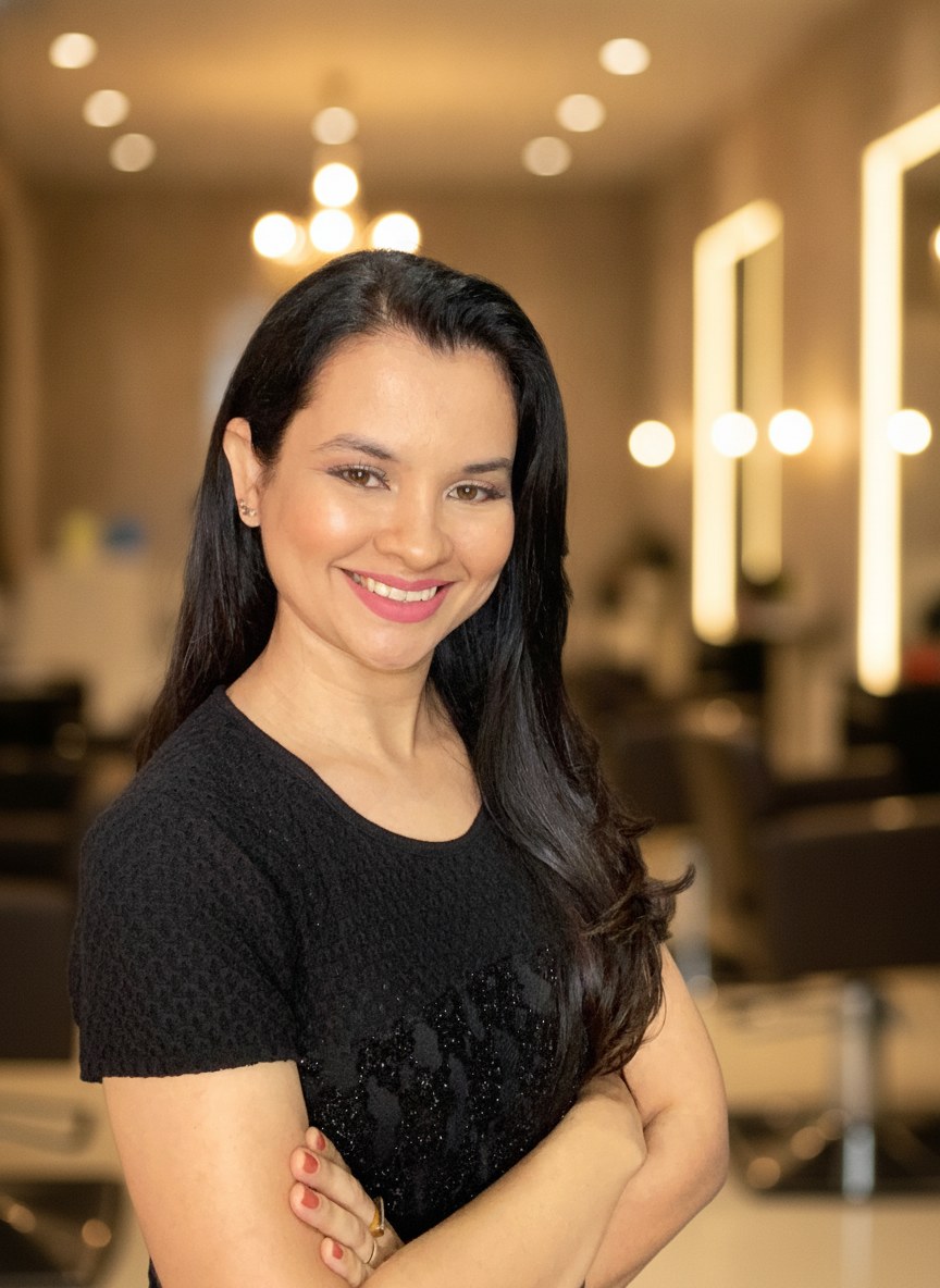 Tatiane Rosa — especialista em tratamento capilar